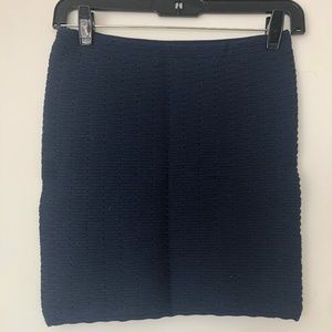 Navy Blue Stretch Aqua Skirt